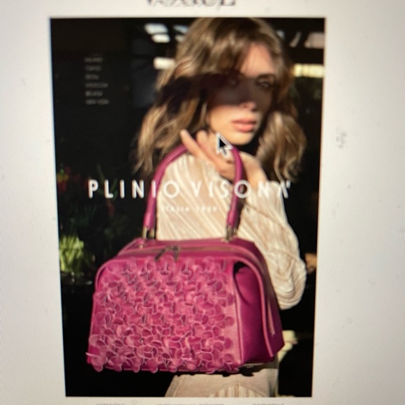 Authentic New Plinio Visona Italia Handbag in full grain calf skin - Picture 9 of 9